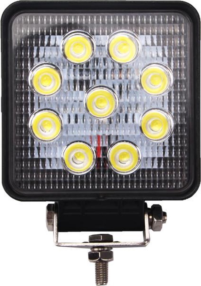 LED Werklamp vierkant 27 watt 10-30v