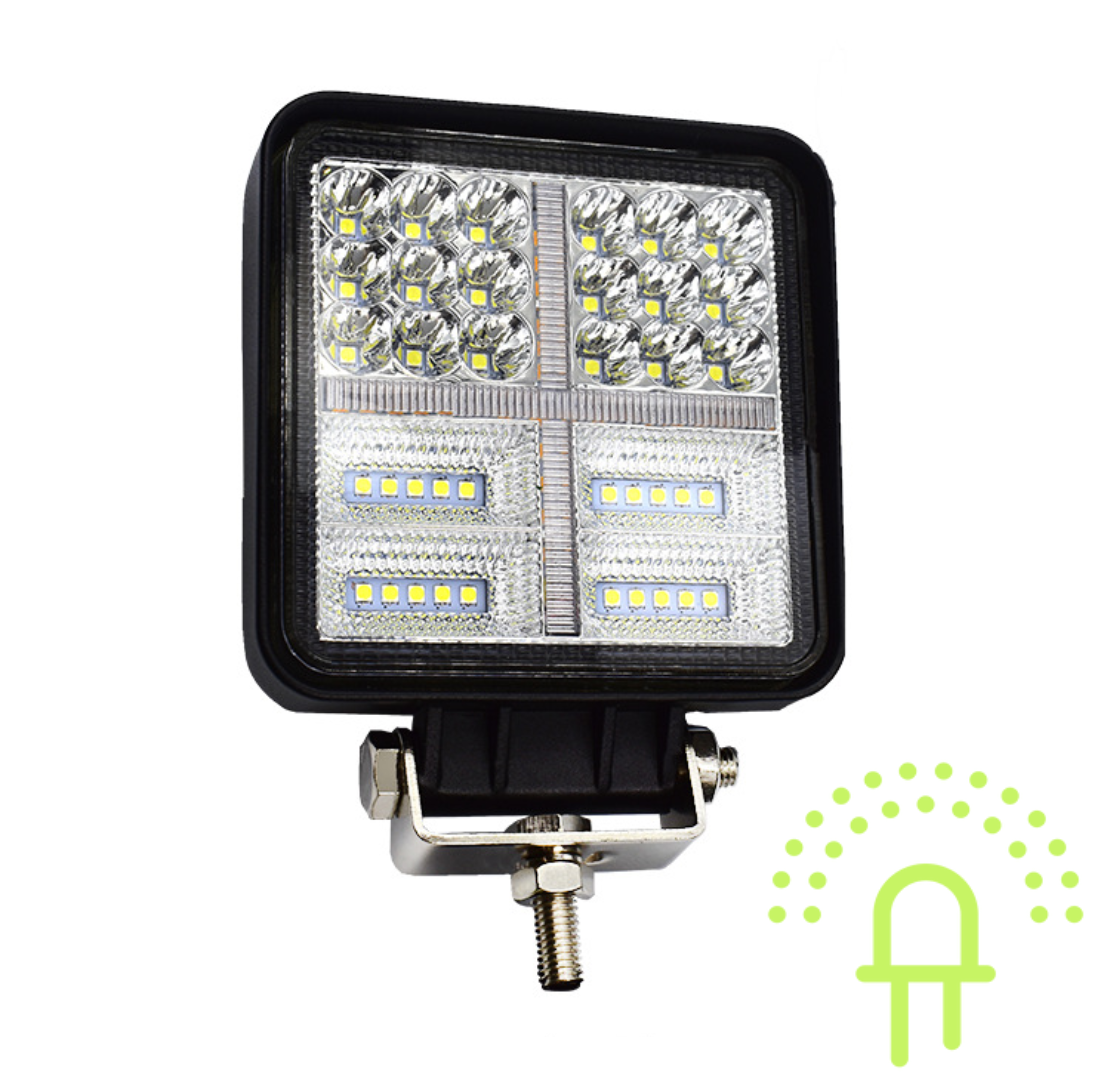 LED Werklamp met Flitser 114 Watt 10-30v